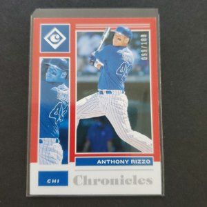 2021 Panini Chronicles Legacy Red Anthony Rizzo # 49...Serial 099/100